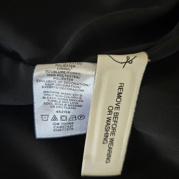 ANN TAYLOR Elegant Black and White Chevron Dress. Size 10 - Picture 5 of 12